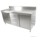 SC-7-1500R-H CABINET WITH RIGHT SINK