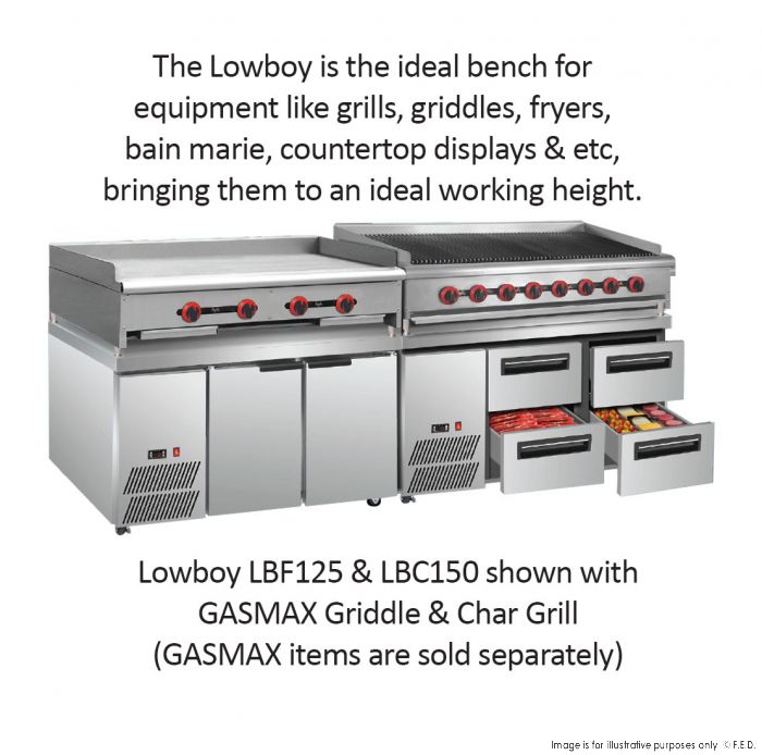 LBC090 Two drawer Lowboy Fridge