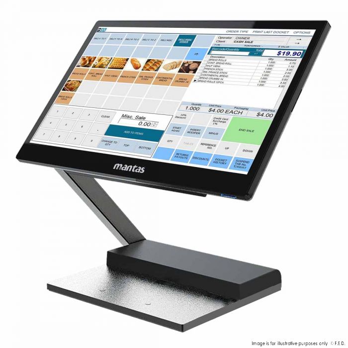 Mantas 4000 All In One Turnkey POS Solution M4000-AIO-15
