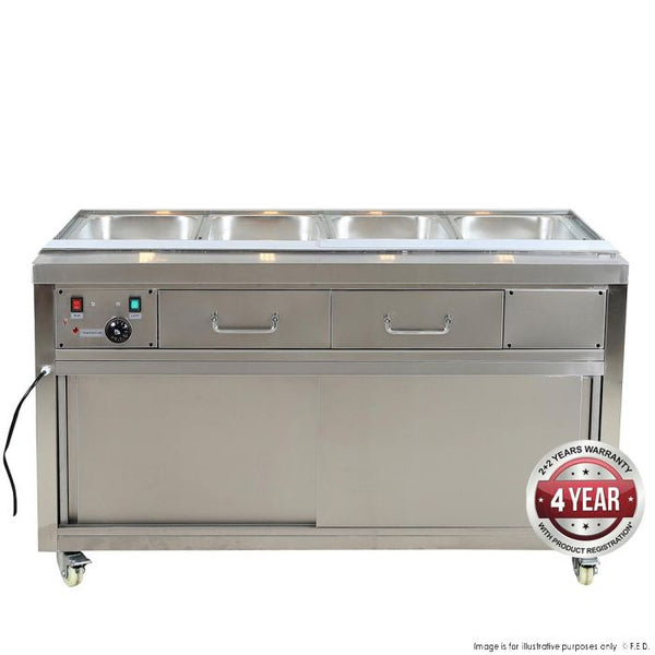 Heated Bain Marie Food Display without Glass Top - PG150FE-B