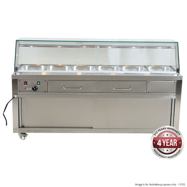 Heated Bain Marie Food Display - PG210FE-YG