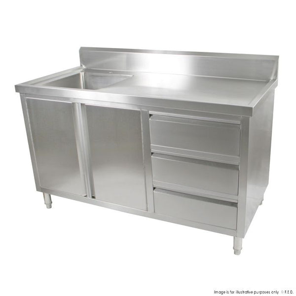 SC-6-1500L-H Cabinet with Left Sink