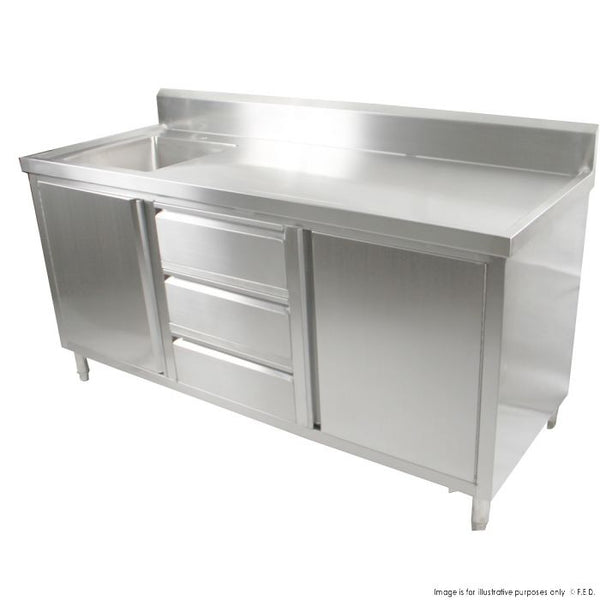 SC-6-2100L-H Cabinet with Left Sink