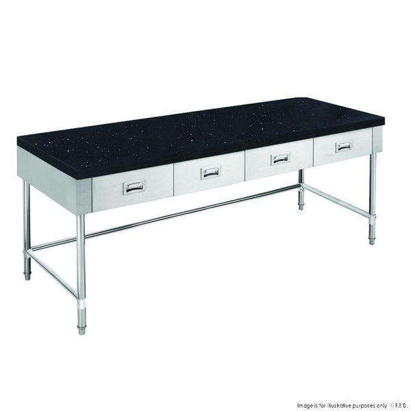 SWBD-7-1800 Work bench with 4 Drawers and Undershelf