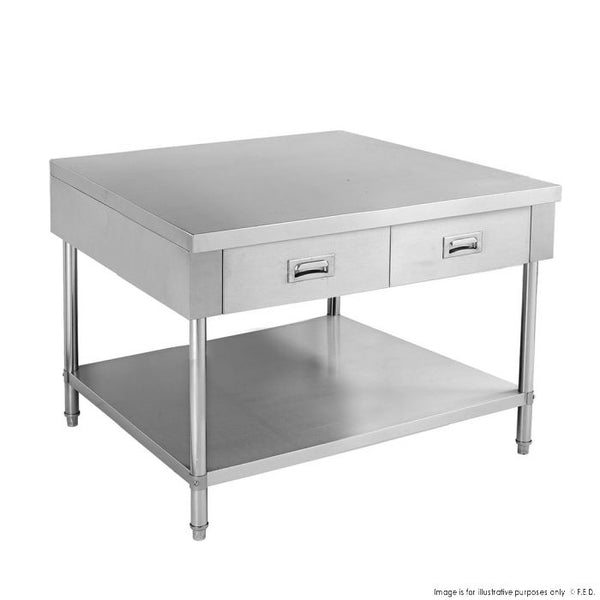 SWBD-6-0900 Work bench with 2 Drawers and Undershelf