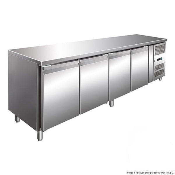 Ex-Showroom TROPICALISED 4 Door Gastronorm Bench Fridge GN4100TN