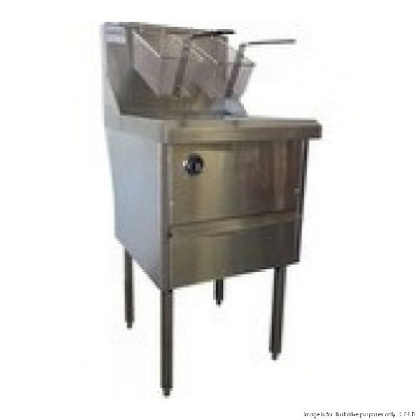 Gas Fish and Chips Fryer Single Fryer - WFS-1/22