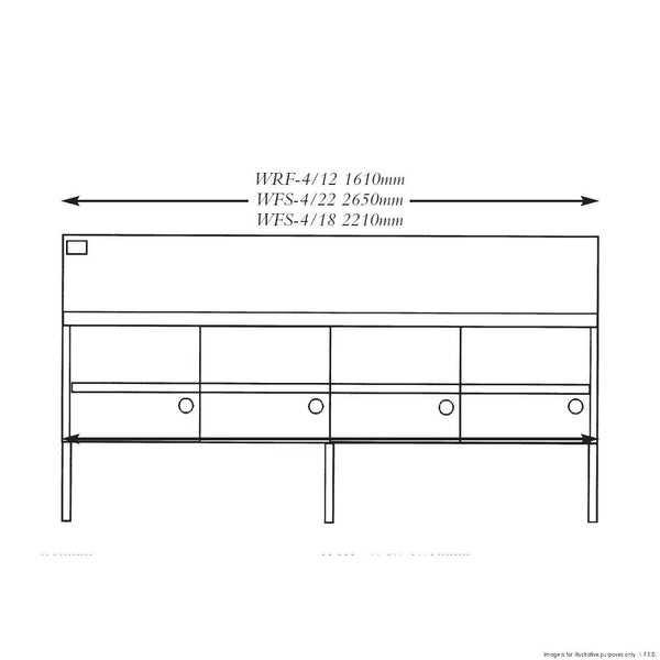 Gas Fish and Chips Fryer Four Fryer - WFS-4/18