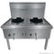 WW-2L Stainless Steel Waterless LPG Double Wok