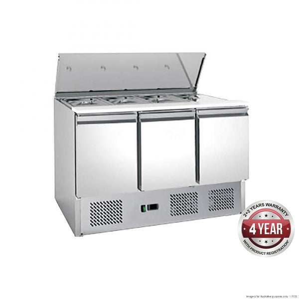 FED-X Three Door Salad Prep Fridge - XGNS1300S