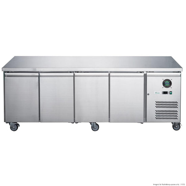 FED-X S/S Four Door Bench Fridge - XUB7C22S4V