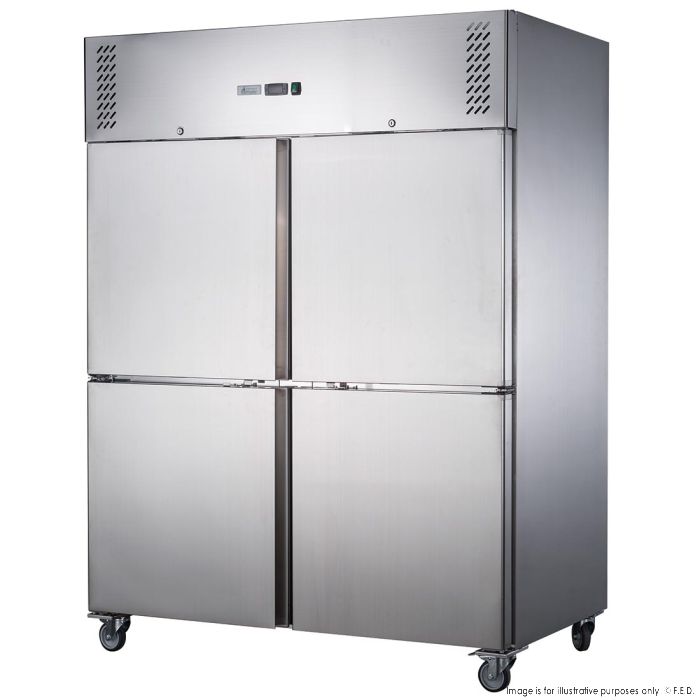 Ex-Showroom: FED-X S/S Four Door Upright Fridge - XURC1410S2V