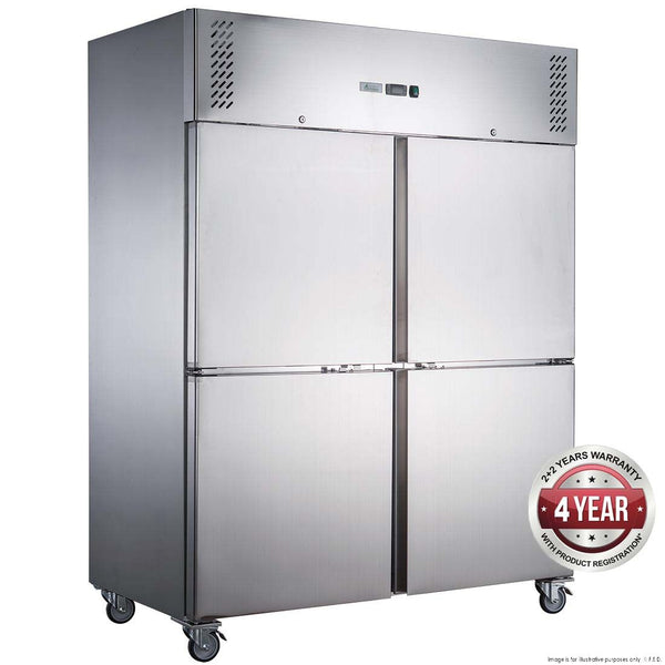 FED-X S/S Four Door Upright Freezer - XURF1200S2V