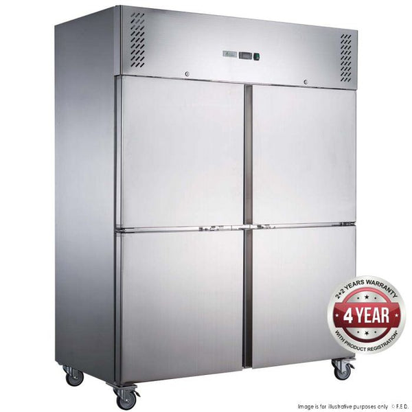 FED-X S/S Four Door Upright Freezer - XURF1410S2V